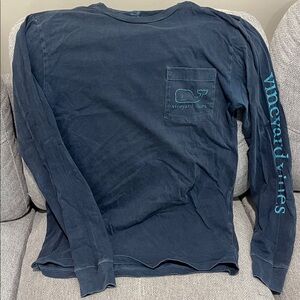 Vineyard Vines Dark Blue Long Sleeve Tee